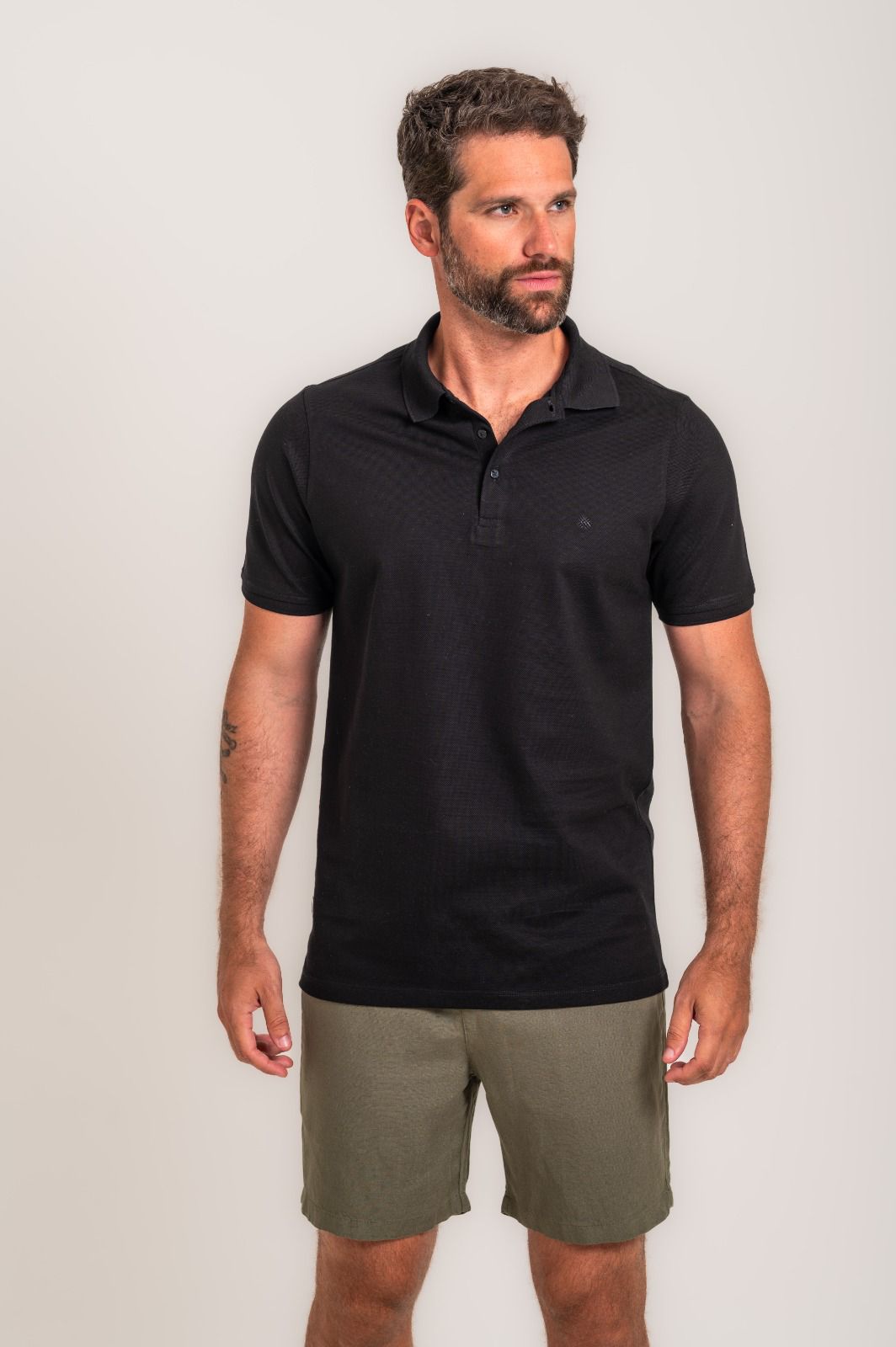 Camisa Polo Piquet Essenzza Preto