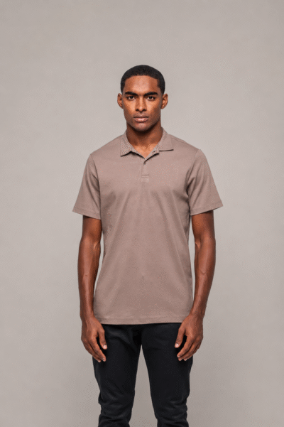 Camisa Polo Lyon Gold Chocolate