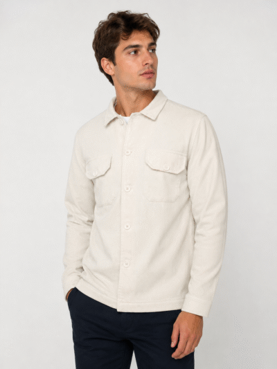 Casaco Biancco Velluto Off White