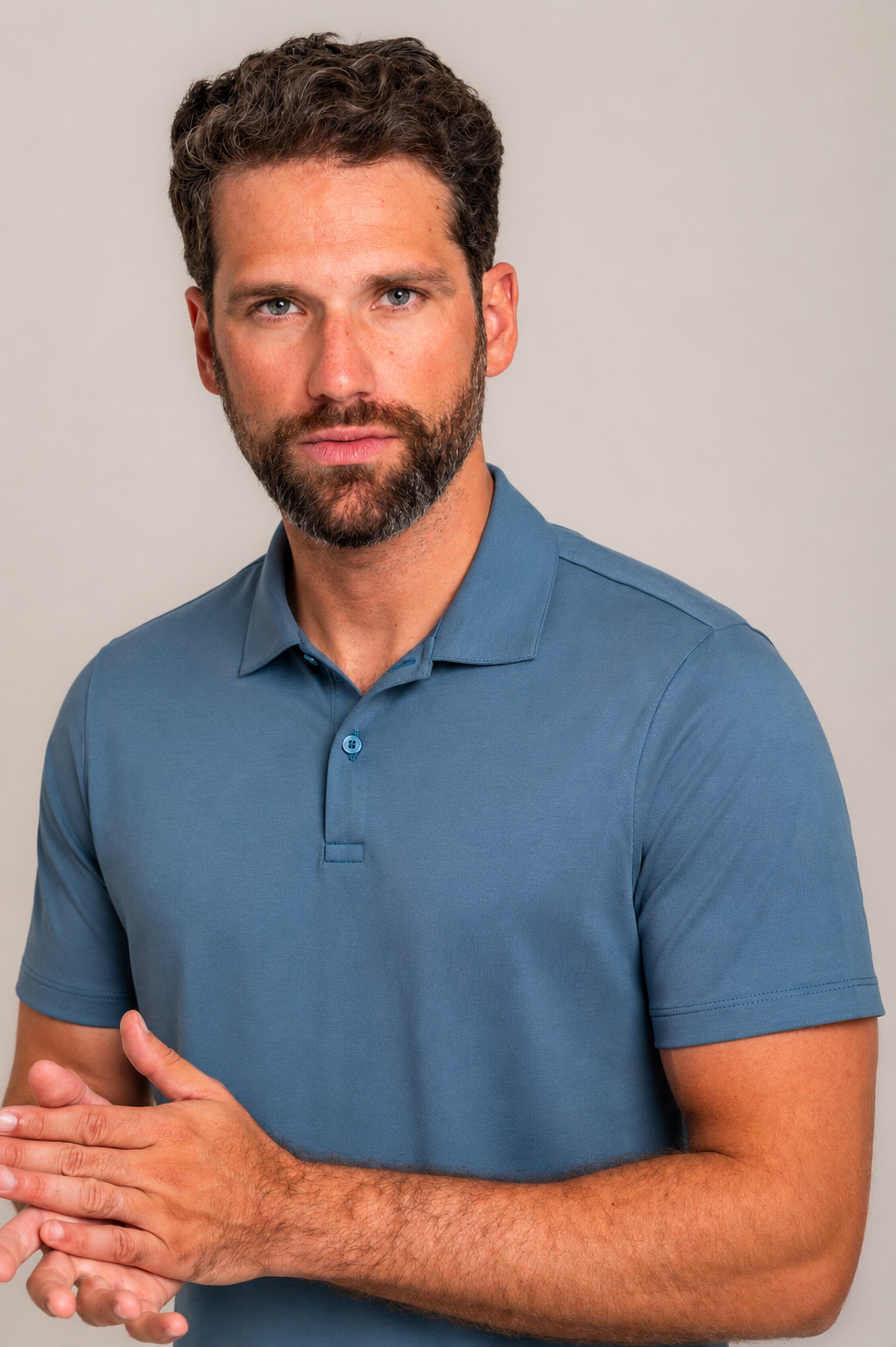 Camisa Polo Lyon Gold Azul Petróleo - Imagem 3