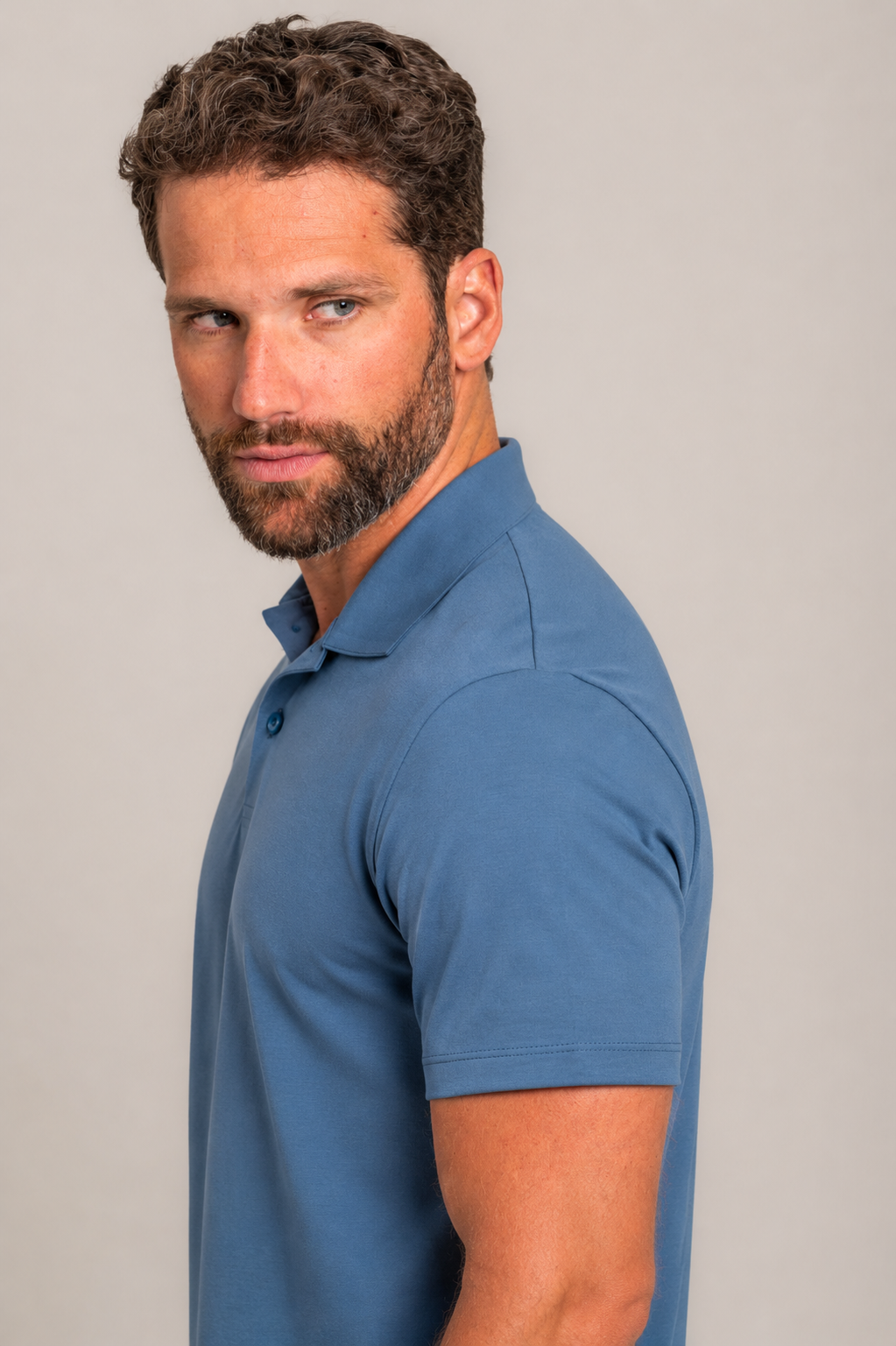 Camisa Polo Lyon Gold Azul Petróleo - Imagem 2