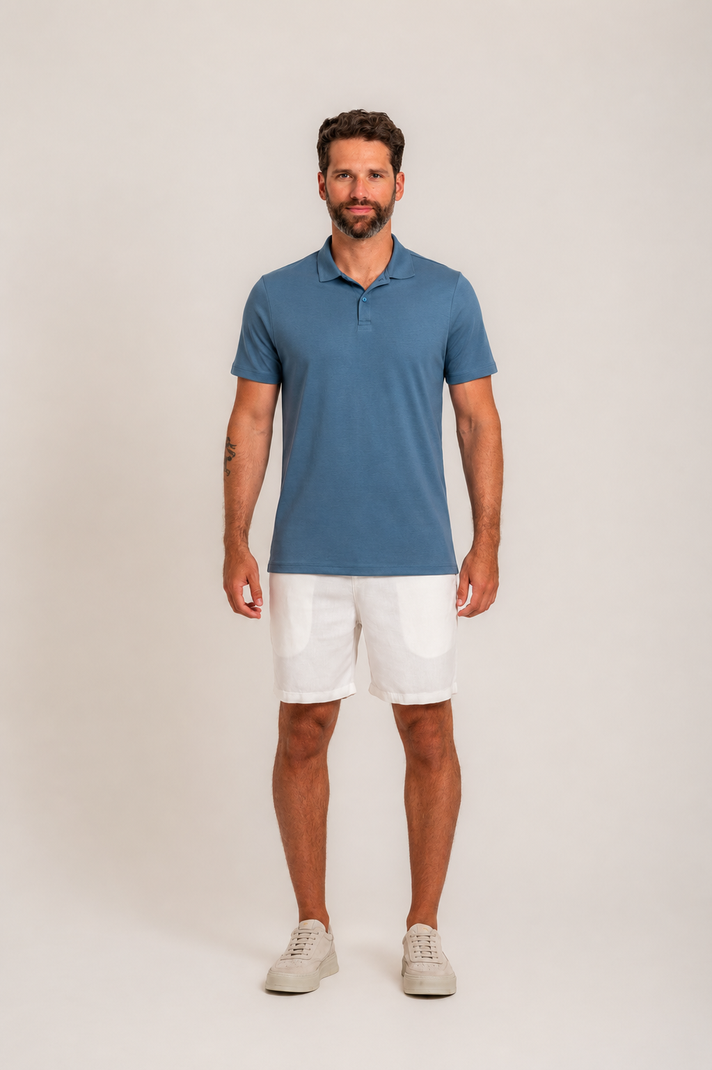 Camisa Polo Lyon Gold Azul Petróleo - Imagem 4